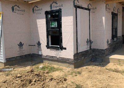 versetta stone on entry patio walls - Brahma Drive Cape Girardeau