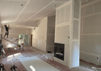 custom home - Sikeston, MO - drywall in living - room - 1027 North Ranney, Sikeston, MO