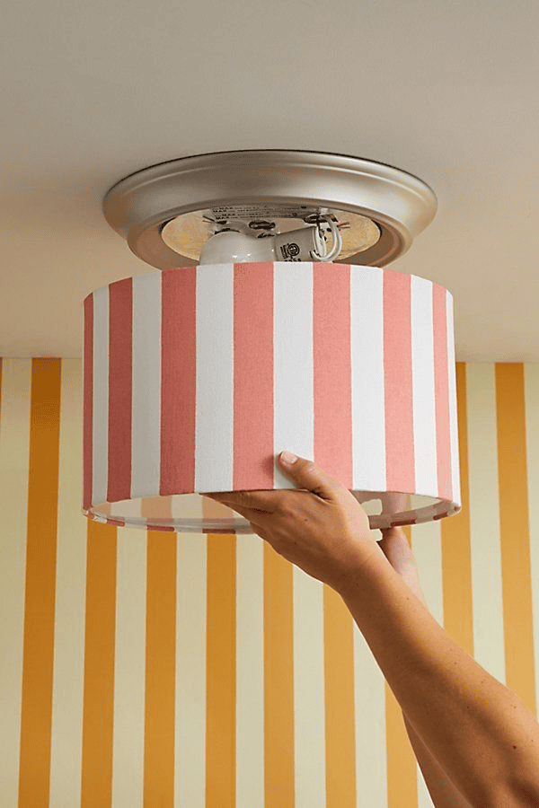 striped home decor