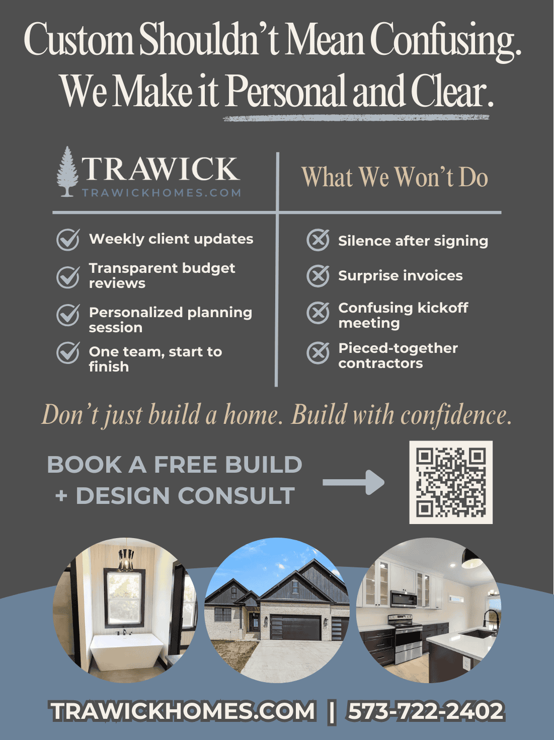 Trawick vs Them Comparison - custom home builder in Missouri