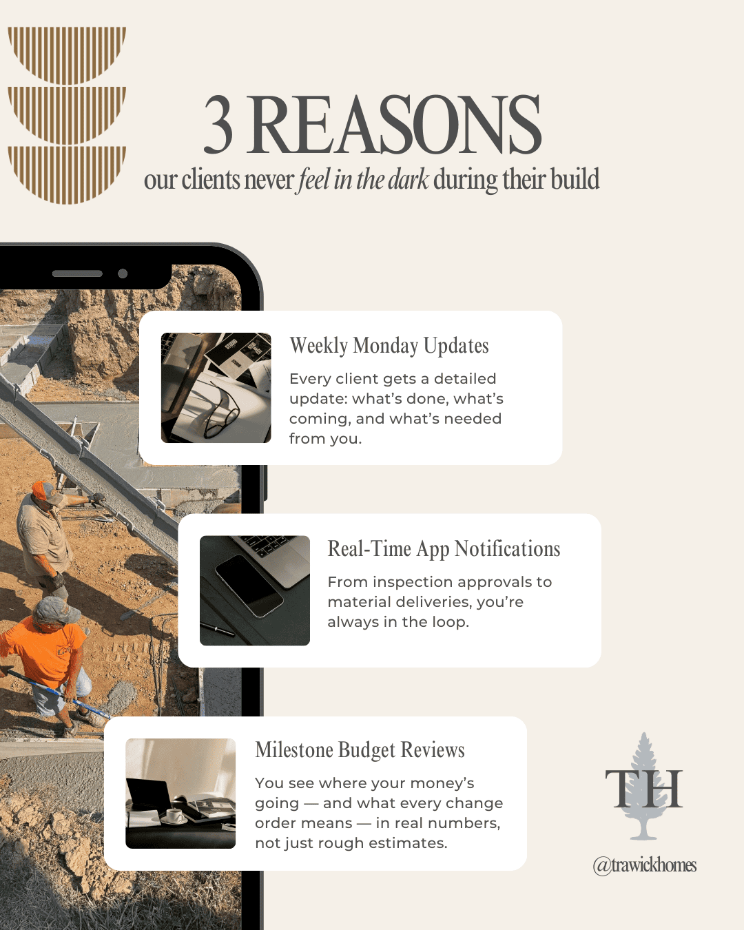At Trawick Homes, when Building your dream home - we do things differently.
