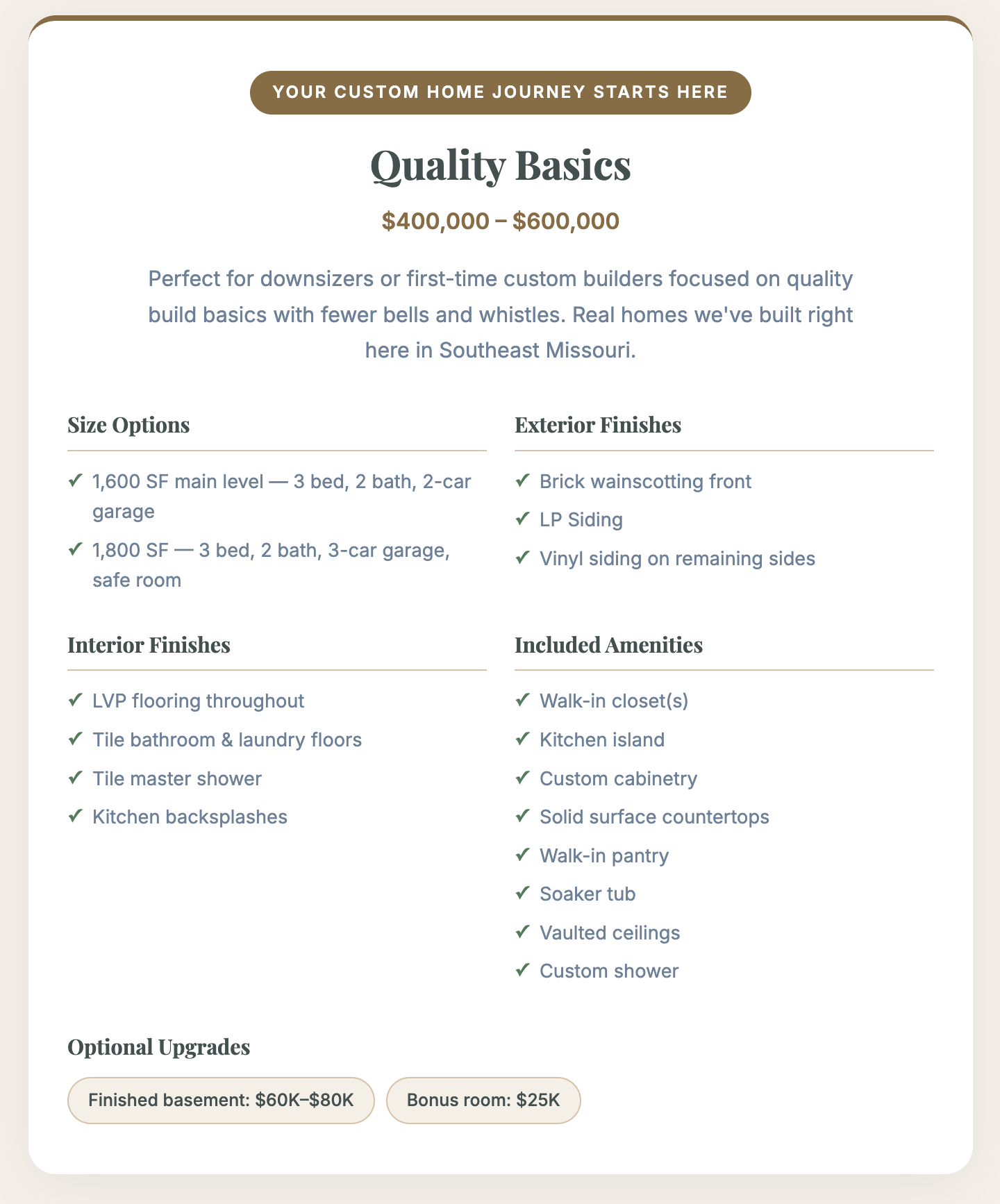 new home cost calculator