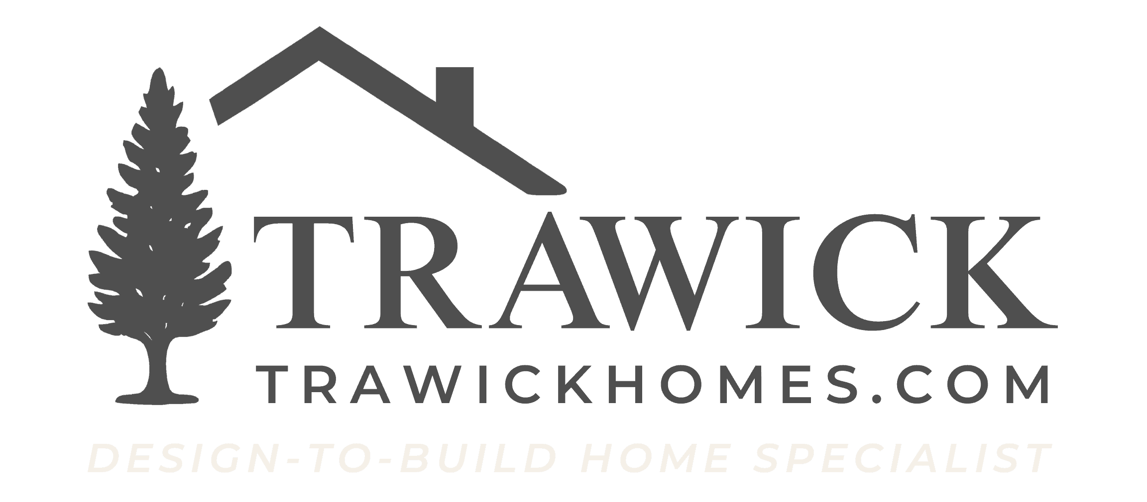 Home construction logo with tagline