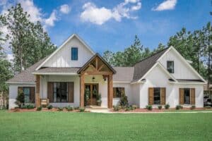 Country Craftsman House Plan: A Single-Level Home Built for Real Life exterior — country craftsman house plan
