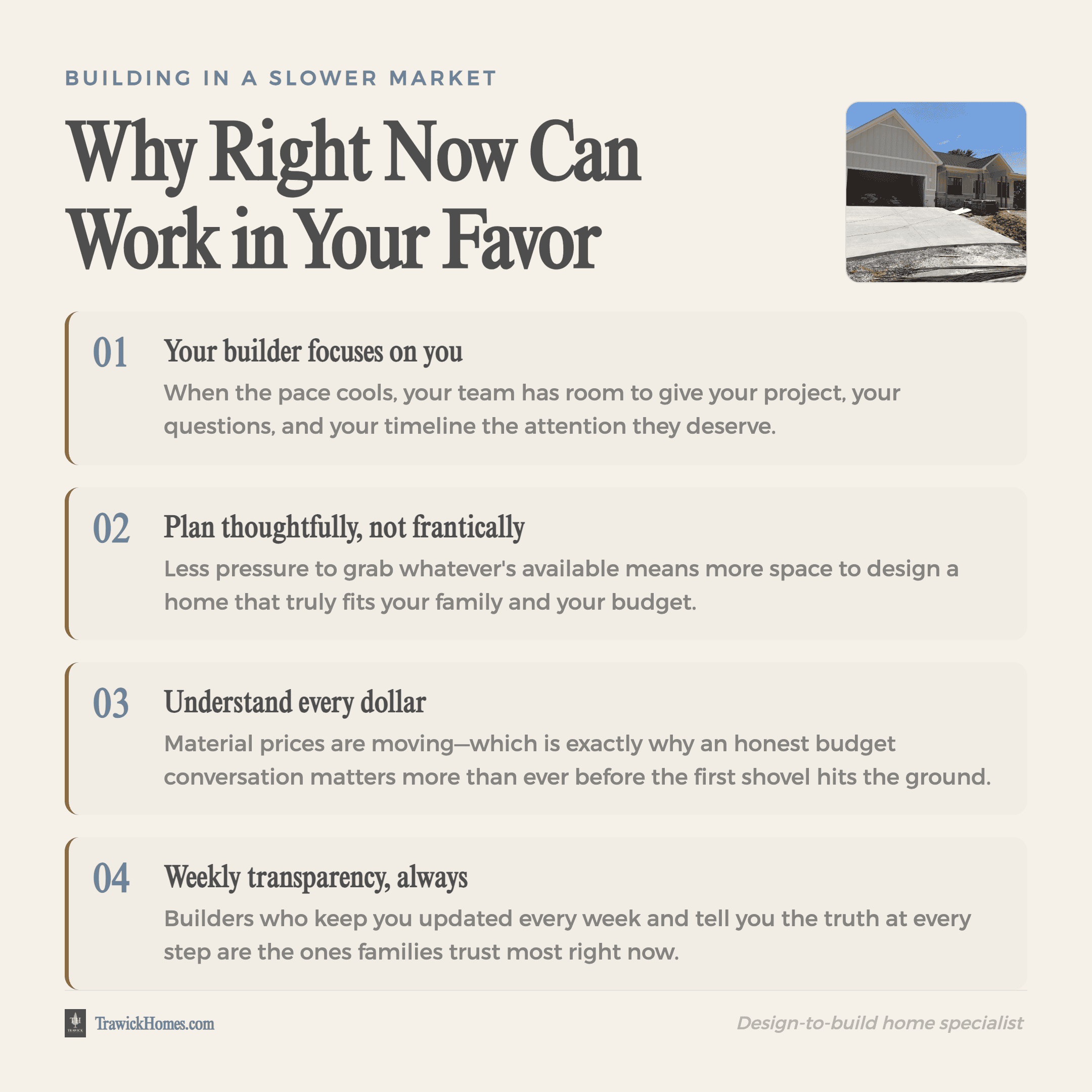 Is it a good time to build a home in a softer market?